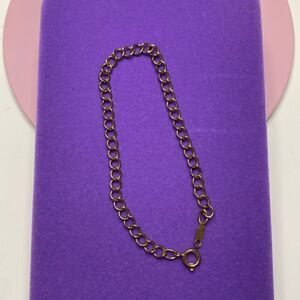 💛 Vintage Gold Plated Chain Bracelet